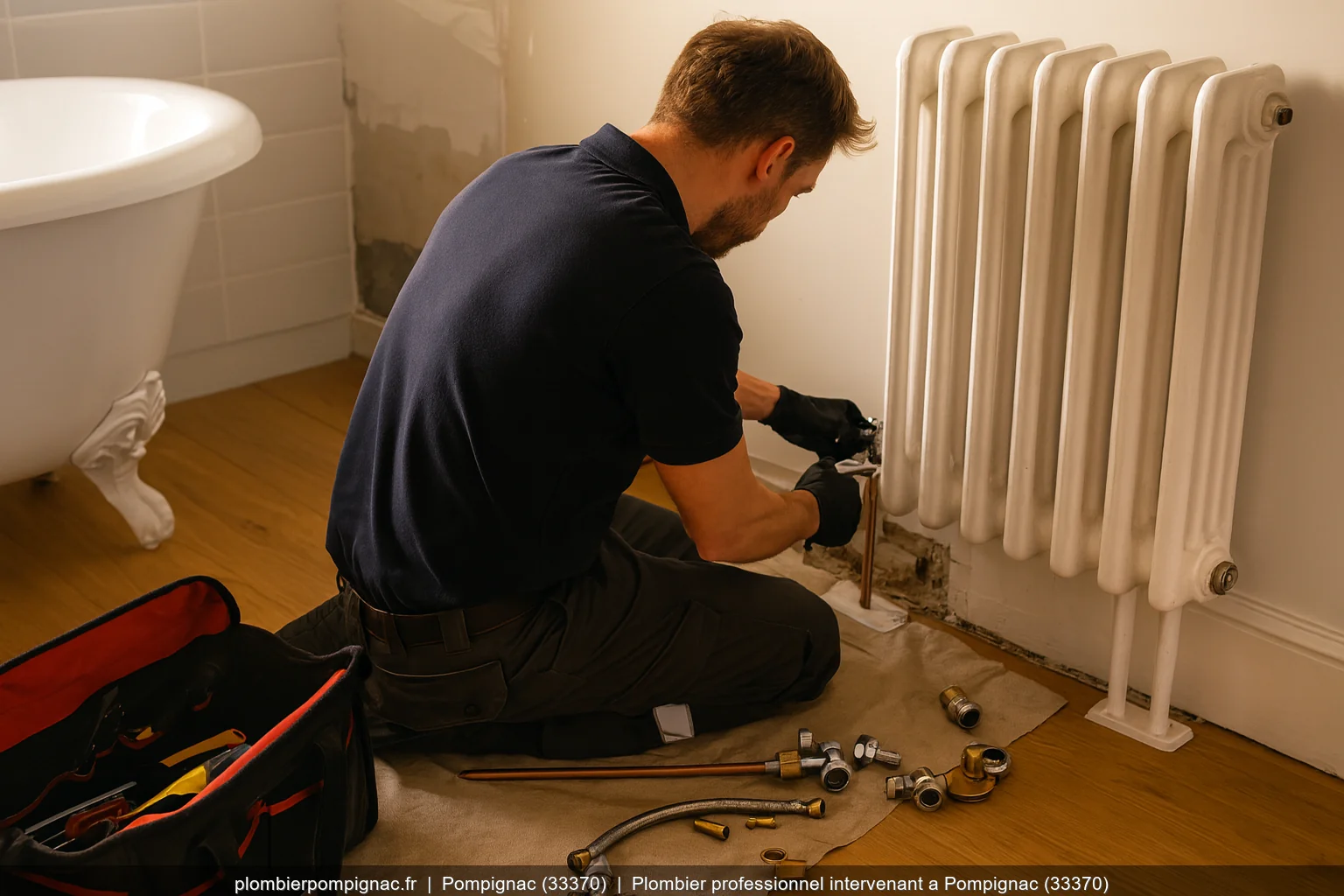 Plombier professionnel intervenant a Pompignac (33370)