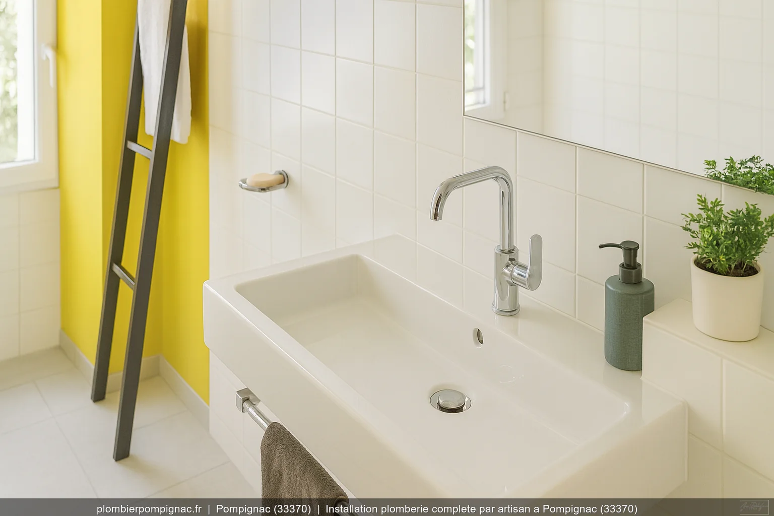 Installation plomberie complete par artisan a Pompignac (33370)