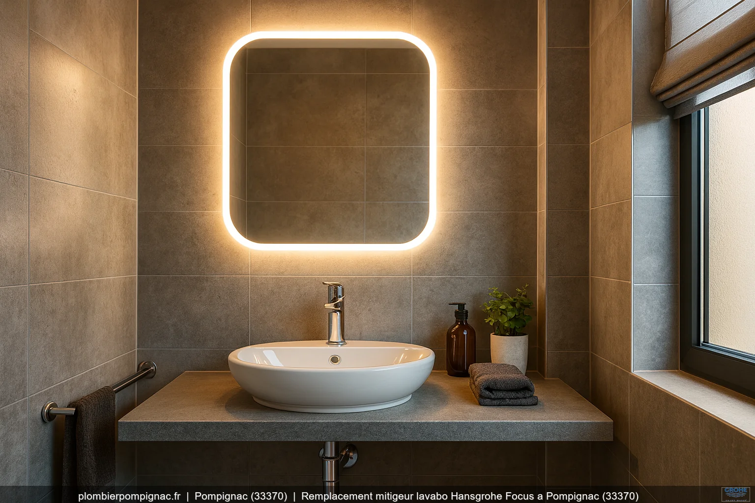 Remplacement mitigeur lavabo Hansgrohe Focus a Pompignac (33370)